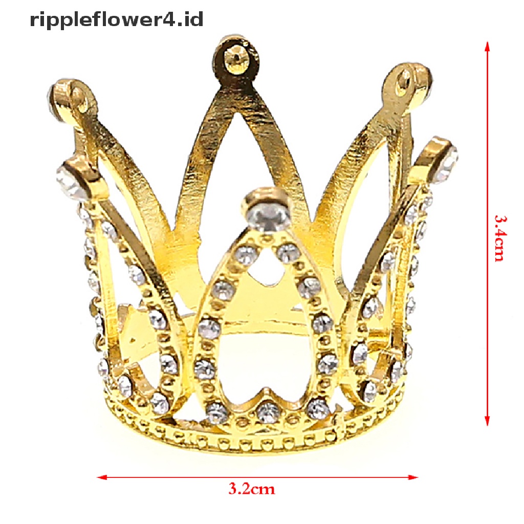 {rippleflower4.id} 1pc Tiara Mahkota Princess Mini Romantis Mutiara Garland Anak Hiasan Rambut Dekorasi Pernikahan Hair Jewelry~