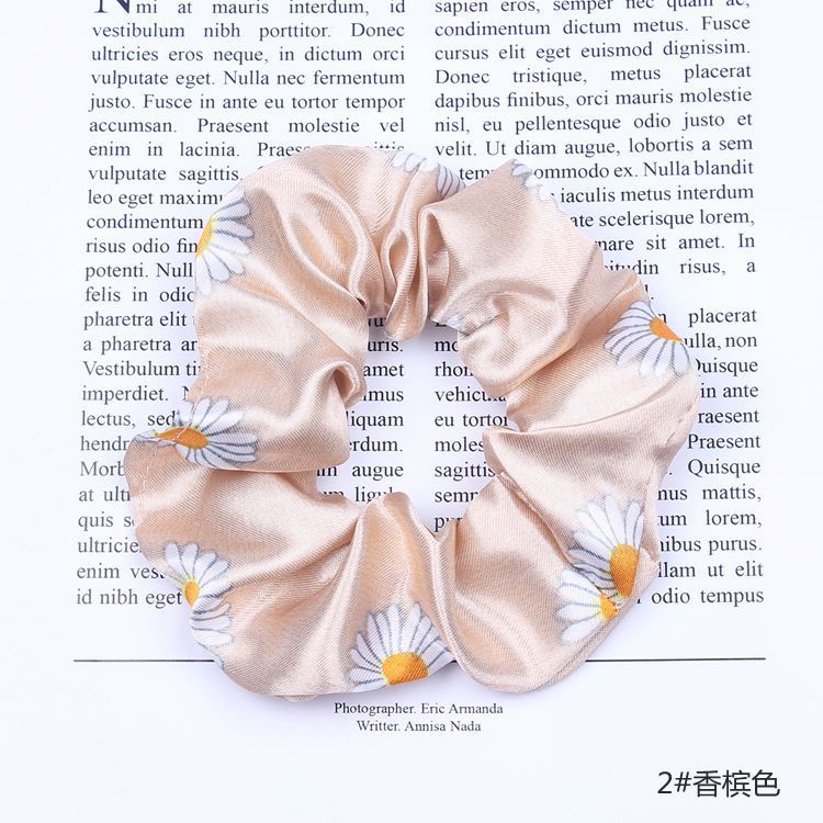 Ikat Rambut Scrunchie Rose / Kunciran Rambut Korea Style Aksesoris Wanita Jilbab Kuncir Cepol Hijab Babycinnamon