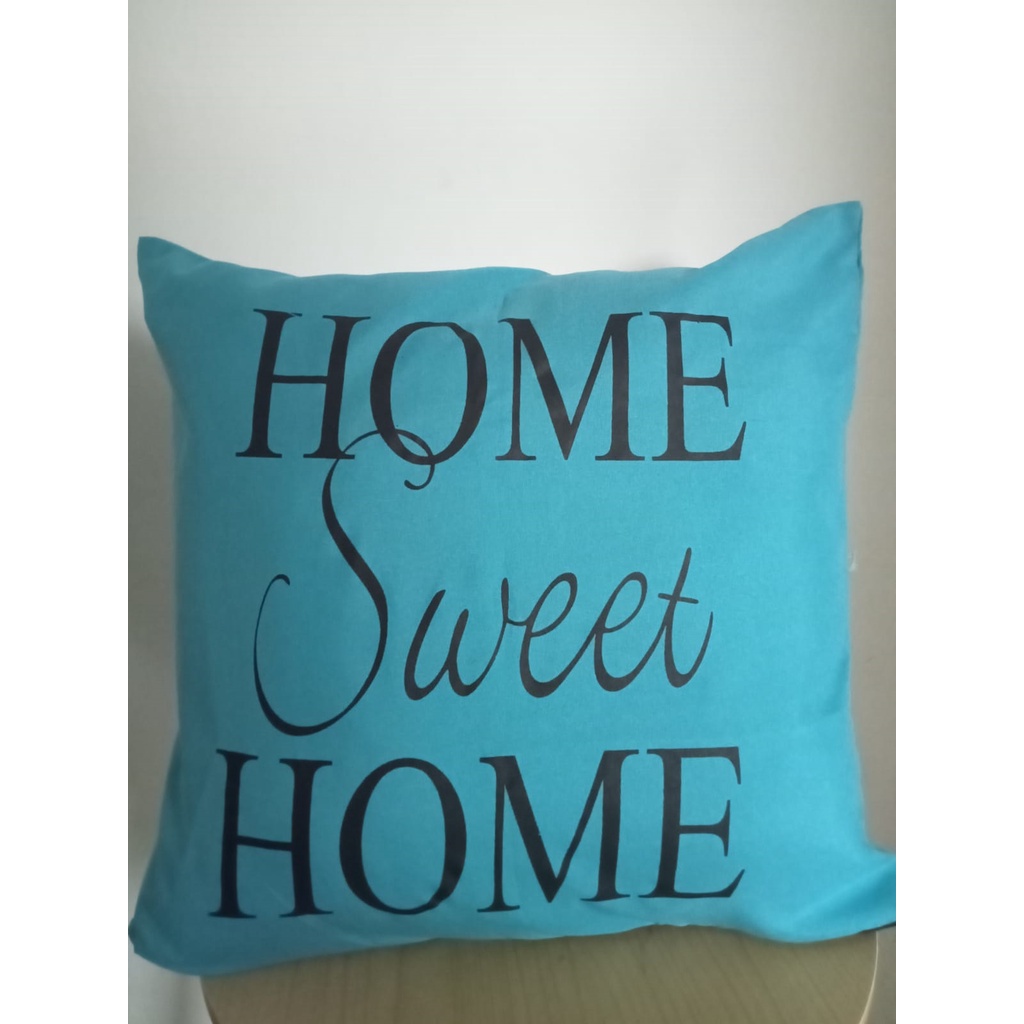 Sarung Bantal Sofa 40x40 Minimalis - Tulisan Home Sweet Home