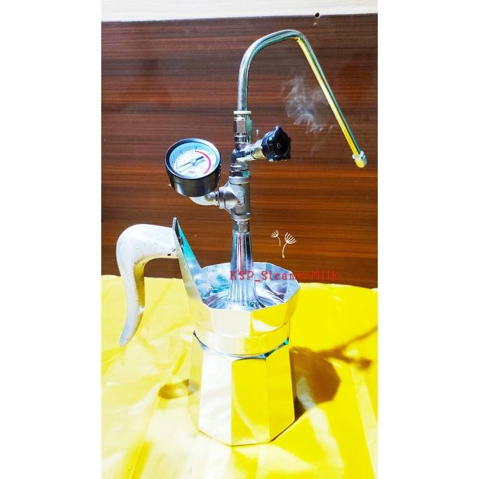 PROMO SPESIAL STEAMER MILK MANUAL SILVER - Aluminium Handle