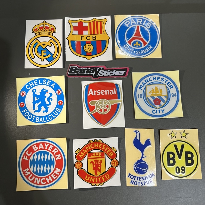 Sticker Logo Bola Stiker Club Bola Cutting