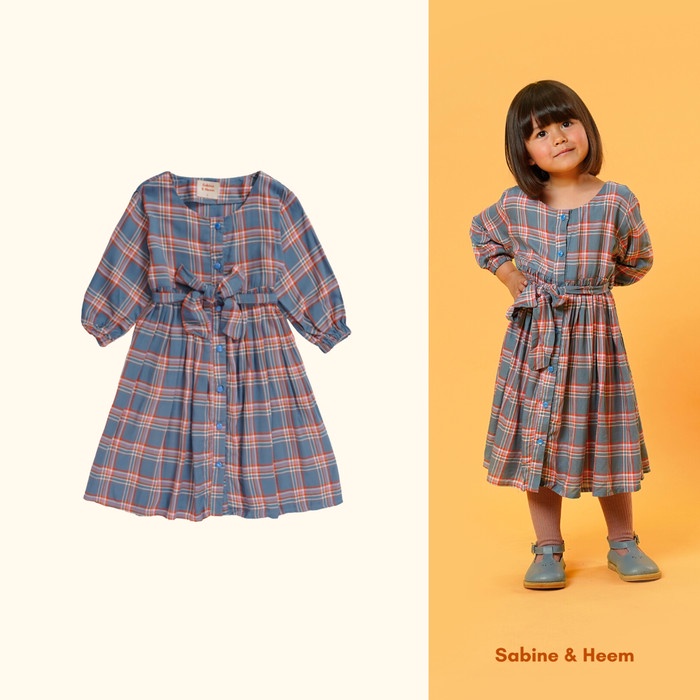 Promo Sabineandheem - Megumi Gingham - Dress Anak