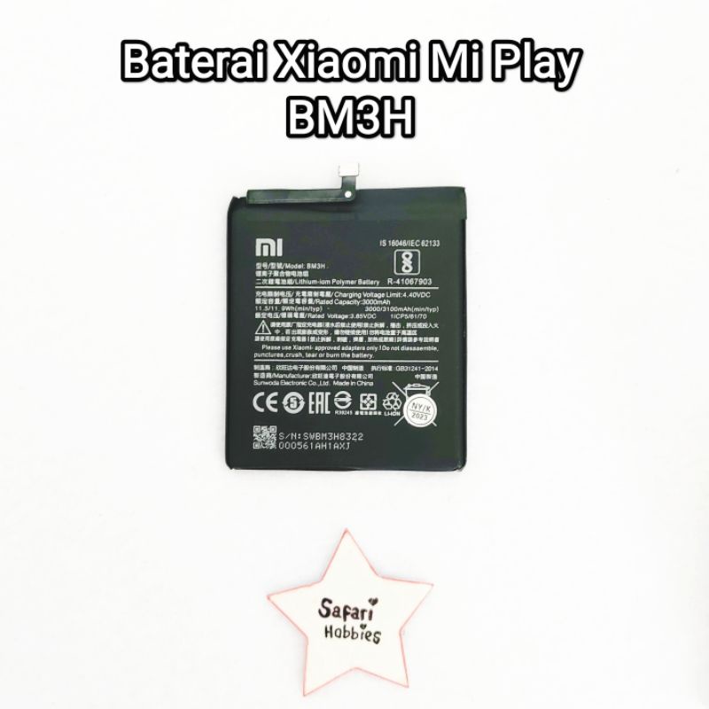 Baterai Xiaomi Mi Play / BM3H