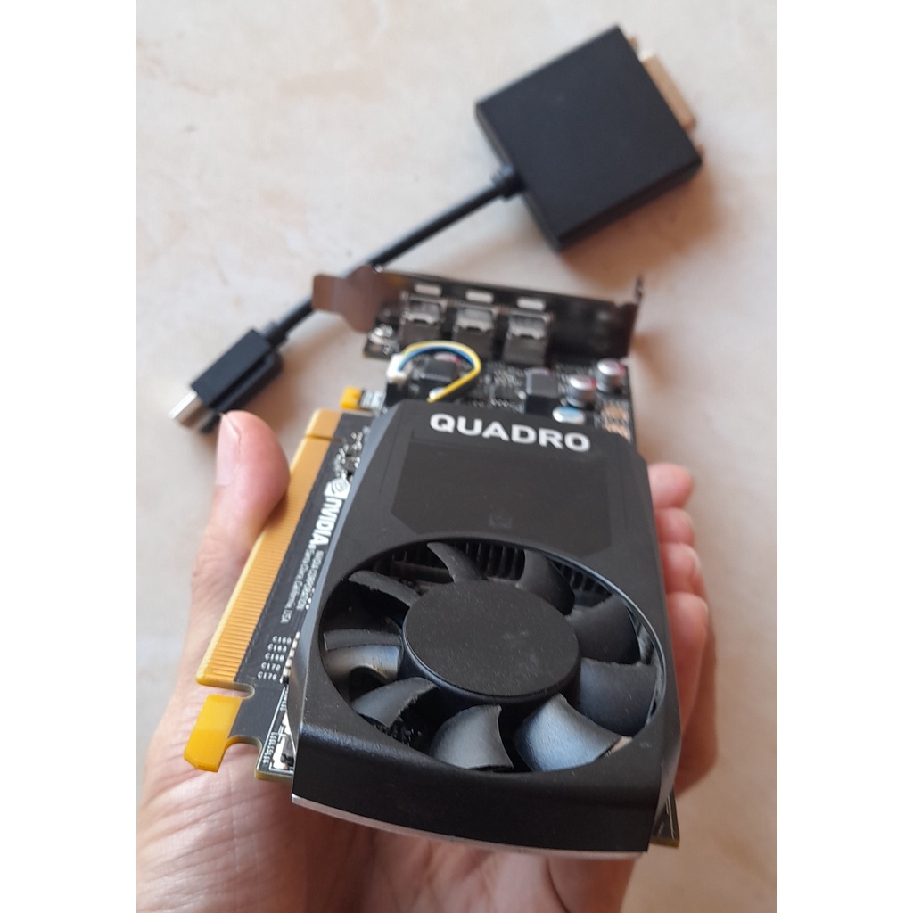 VGA QUADRO P400 Low Profile DDR5 2GB Bracket Mini Cocok Untuk PC Dengan Case Mini Design Photoshop Corel Draw Server PC CCTV DLL