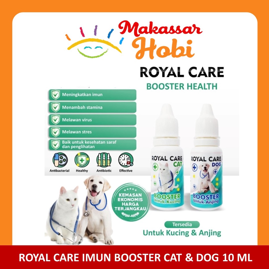 Royal Care Booster Imun Daya Tahan Tubuh Vitamin Kucing Anjing 10 ml