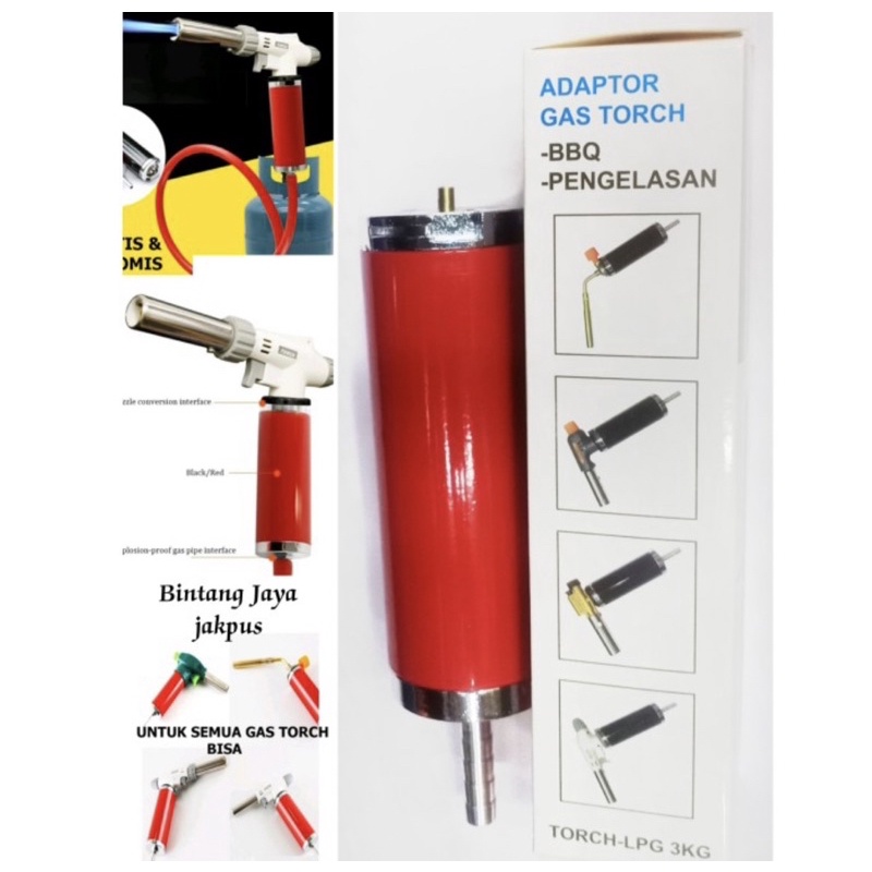 Adaptor gas Torch alat las / sambungan gas torch ke LPG