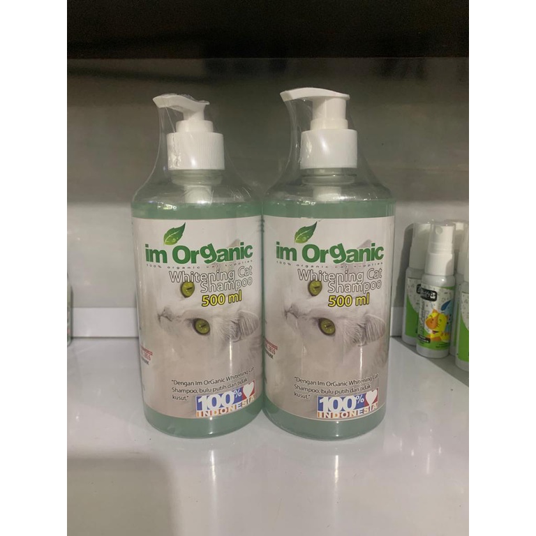 im organic shampo whitening cat shampo 500ml sampo kucing sampo hewan