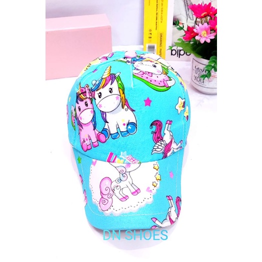 Topi Anak Topi Pet Anak Perempuan Topi Lucu Murah Anak Karakter Unicorn Doraemon Spiderman Captain amerika Kudaponi