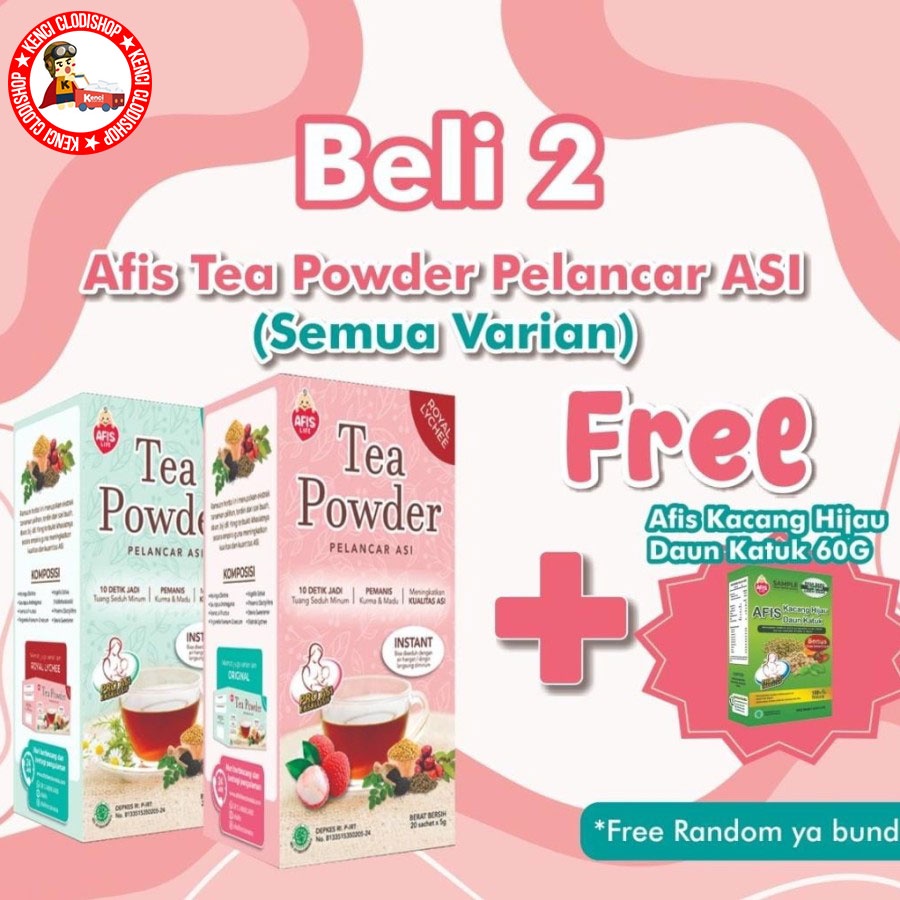 Afis Tea Powder Teh Pelancar ASI Booster