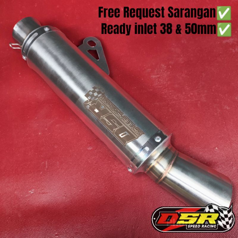 Slincer Knalpot Corong Thailand dsr speedracing Laser Code Gen-2 Inlet 38 dan 50mm