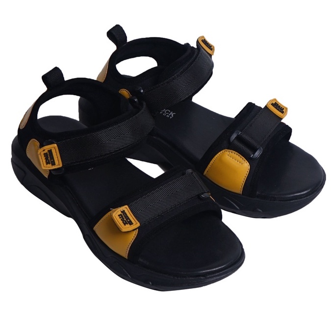 SARASARA YUK - Dunkenstock SKY Sepatu Sandal Wanita Size 36 - 40 Sendal Beleza Wedges Model dua Tali Strap Belakang Hak Tinggi Sole 4cm Sandal Gunung Velcro 37 38 39 Warna Yellow Belleza Kekinian Premium Terbaru Shoes Ori Original Mall Official Store