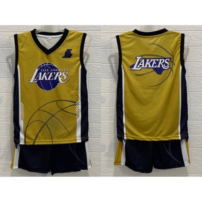 setelan baju jersey anak basket printing NBA kids