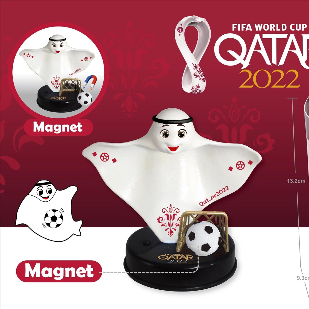 2022hiasan Hias Maskot Luminous Qatar Piala Dunia Souvenir Piala Dunia Qatar