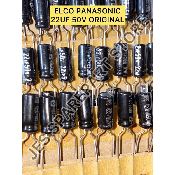 ELCO PANASONIC 22UF 50V ORIGINAL