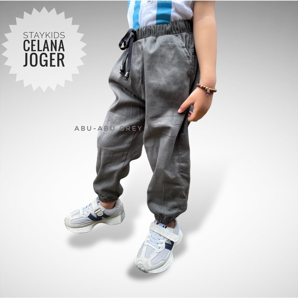 Piko Celana Joger anak usia 1-12 tahun bahan Twill combed