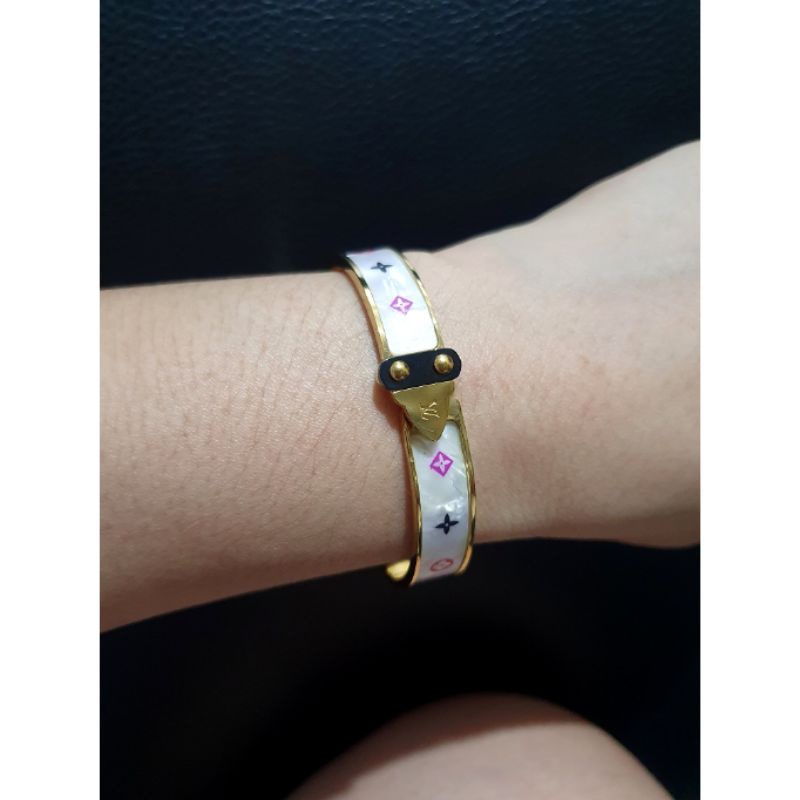 Gelang Titanium asli Premium Quality Motif eLv Anti karat anti alergi Stainless steel Premium Quality 992