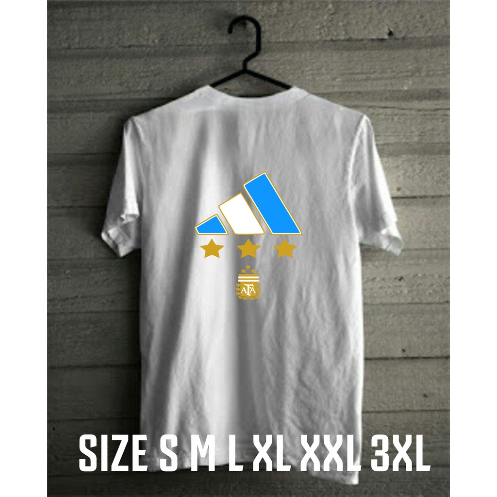 BAJU KAOS TSHIRT ARGENTINA JUARA PIALA DUNIA