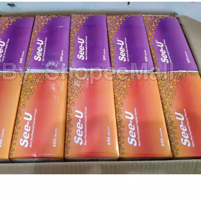 

ナ See U Star Facial 200sheet tissu tisu tissue murah by_shopeemall agen distributor tisu muka ↳