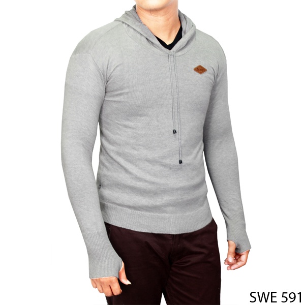 Sweater Rajut Polos Pria - SWE 1101