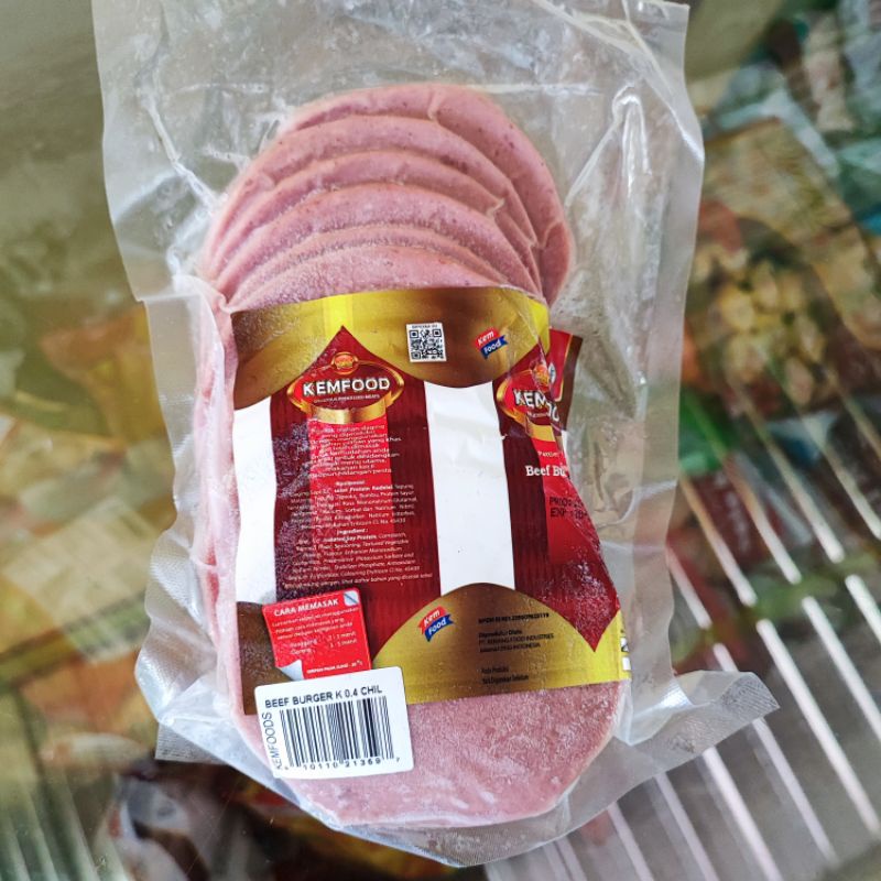 

kemfood burger sapi premium isi 12