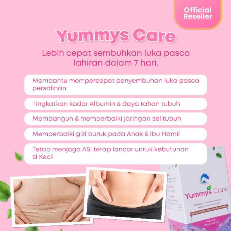 Yummys Care Kapsul Pengering Luka Operasi YummysCare Ekstrak Ikan Gabus