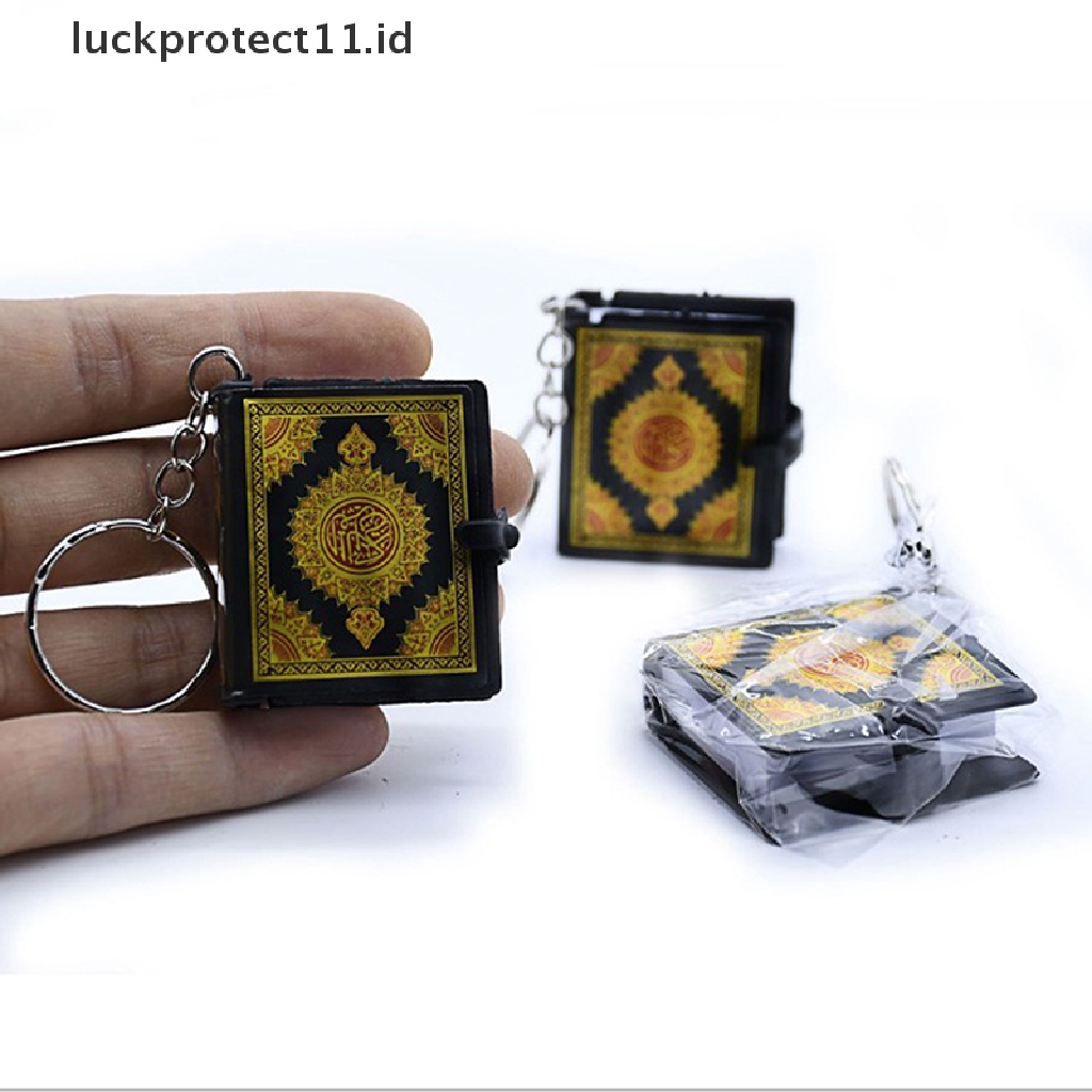 /Fashion Hot//// Buku Alquran Bahtera Mini Gantungan Kunci Alquran Perhiasan Muslim Deco Hadiah Kunci Liontin.