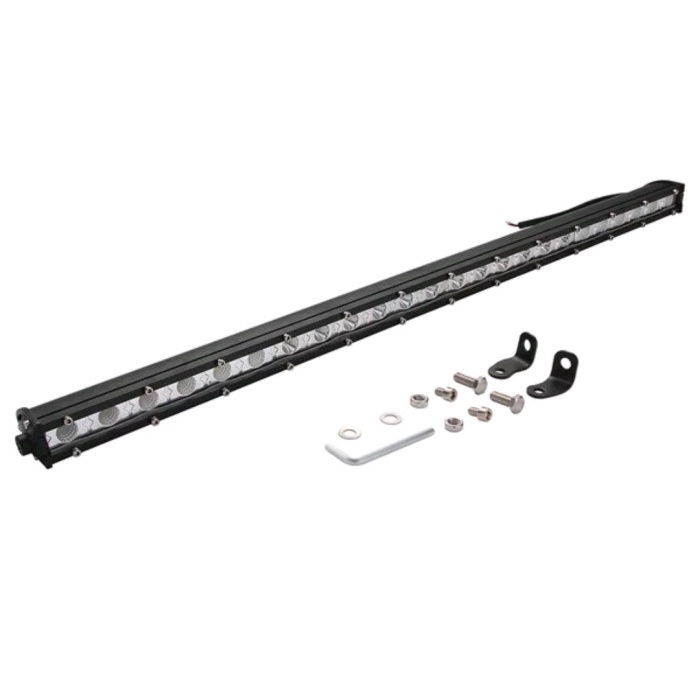 Led bar Slim lampu sorot Slim motor mobil 100 Cm 108 watt 12 Volt DC