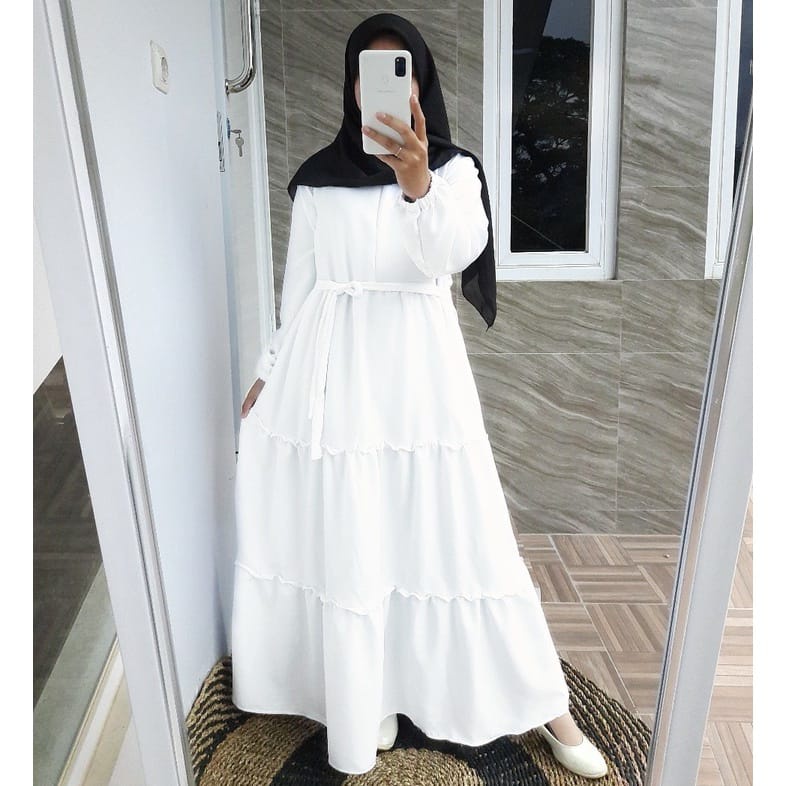 Others Gamis Polos Susun Gamis Putih Modern Gamis Putih Wanita Gamis Polos Gamis Umroh Gamis Manasik