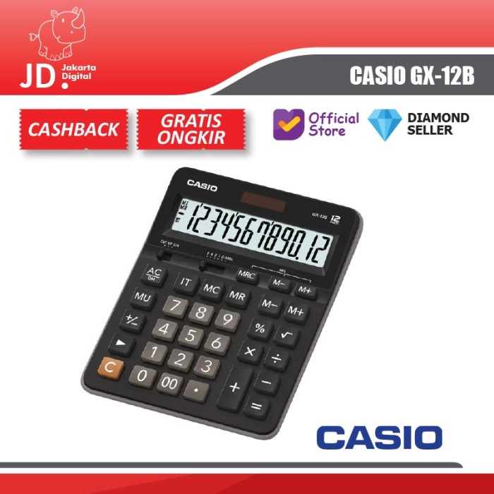 

KALKULATOR CALCULATOR CASIO GX-12B GX12B ORIGINAL #ORIGINAL