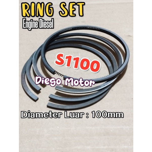 S1100 Ring Seher Piston Mesin Diesel Dongfeng 16pk