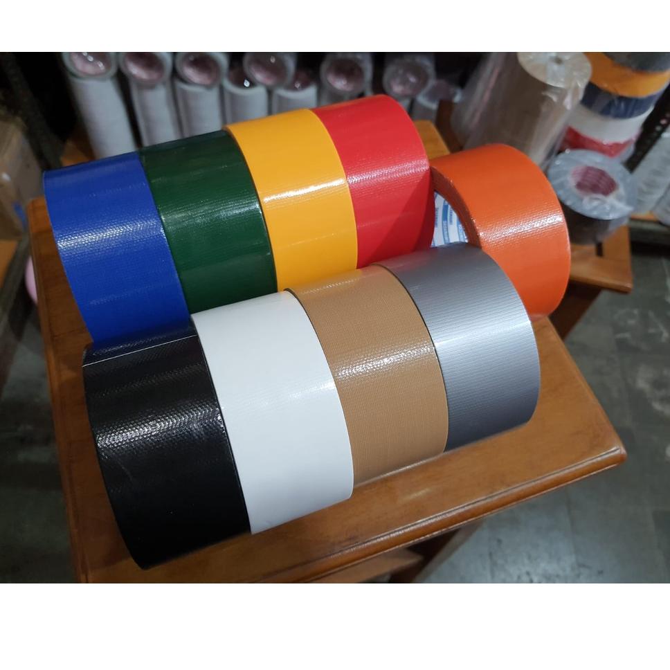 

[PRODUK LBEKP] Lakban Kain Hitam 2" Inch x 12m Sazanami Cloth Tape 48mm Warna Lantai ZCI