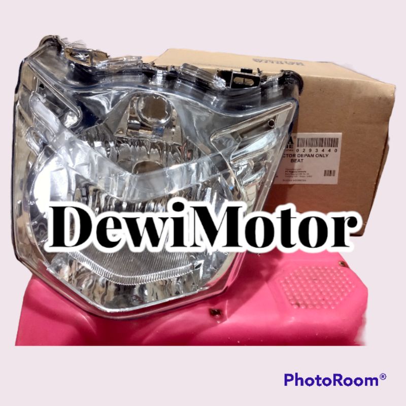 Lampu depan beat karbu lama / reflektor lampu depan beat karbu lama tanpa bohlam