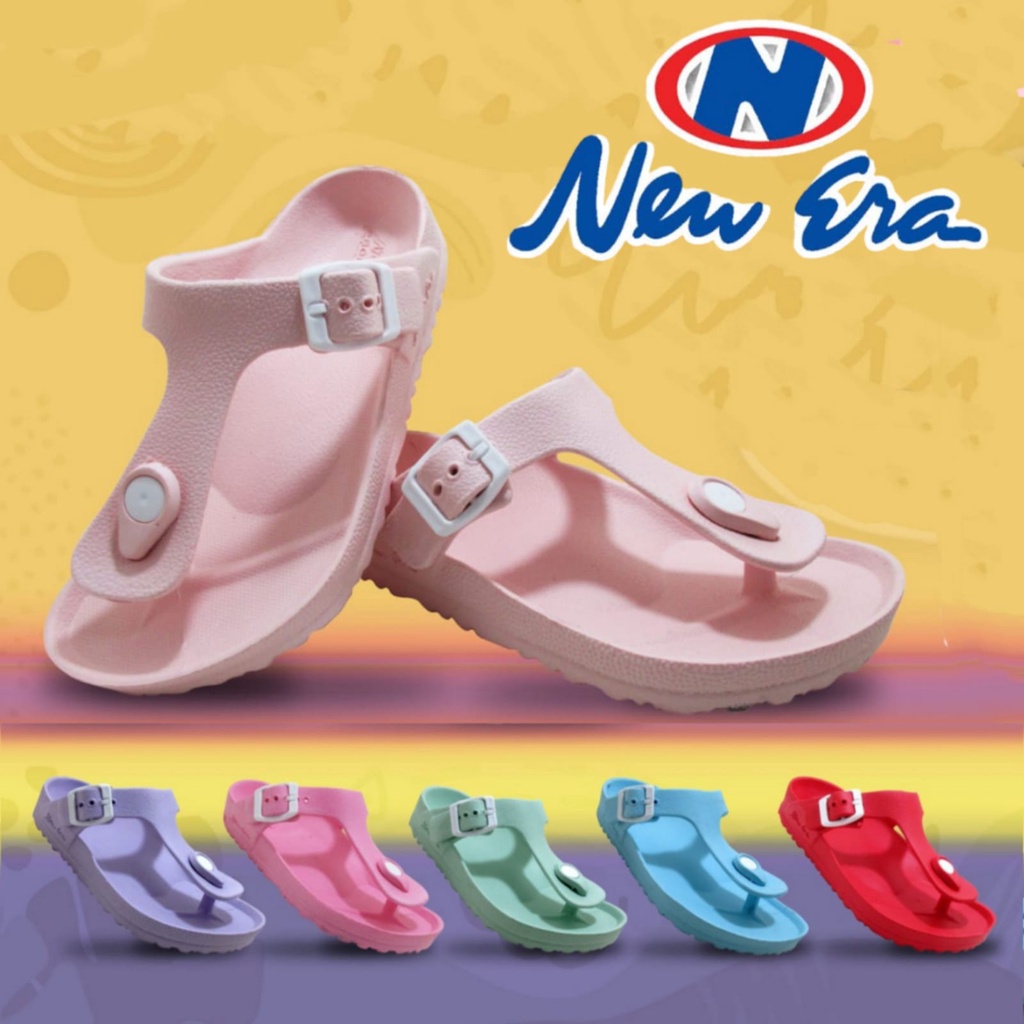 gof NEW ERA TG 49052 Sandal SZ 32-36 Jepit Anak PEREMPUAN Tanggung Sendal Japit Karet Anti Slip Original