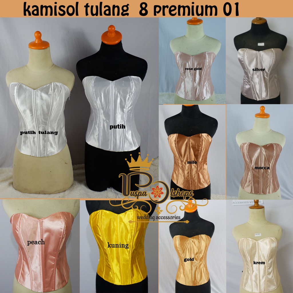 kamisol kebaya  kamisol satin longtorso balen 8 bustier 01