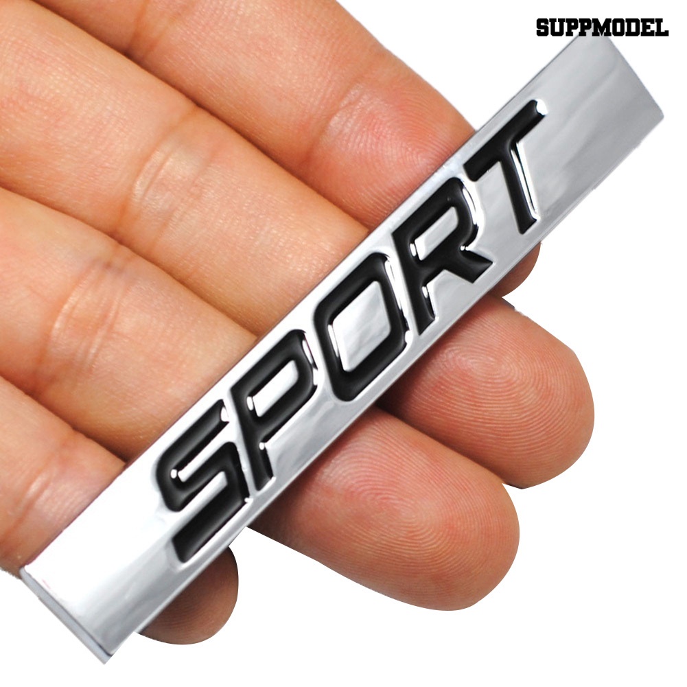 [Auto] Sport Letter Metal Mobil Kendaraan Bagasi Belakang Body Stiker Emblem Badge Dekorasi