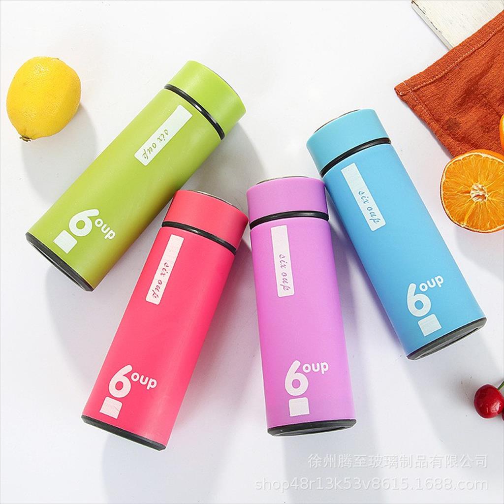 OTS 236 - My Bottle Botol Kaca Minum (6 oup) Seri Polos Plain Warna Warni Tumbler Termos Unik BPA FREE Bahan Beling