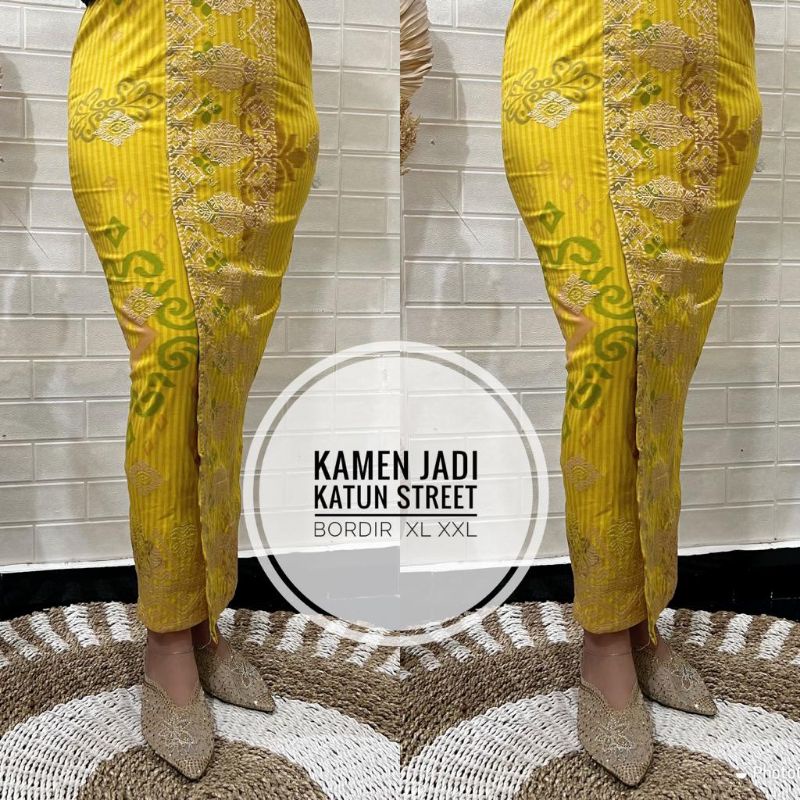 ROK SONGKET BALI BORDIR STRAIT PREMIUM | KAMEN JADI BORDIR STRAIT KATUN