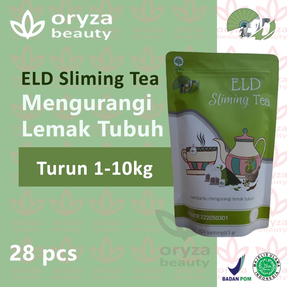 TEH DIET DETOKS | ELD Sliming Tea | Suplemen pelangsing herbal | Makanan diet