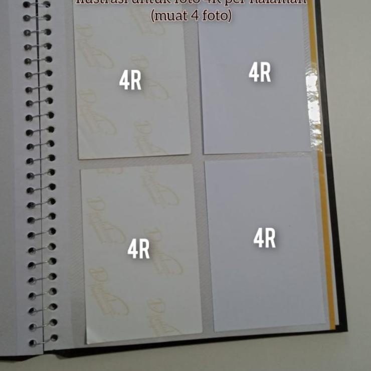 Super Aman ALBUM FOTO MAGNETIK BESAR SPIRAL WHITE SHEET FREE BOX