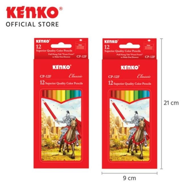 

Pensil Warna KENKO 12 Warna CP-12F (FULL Panjang)