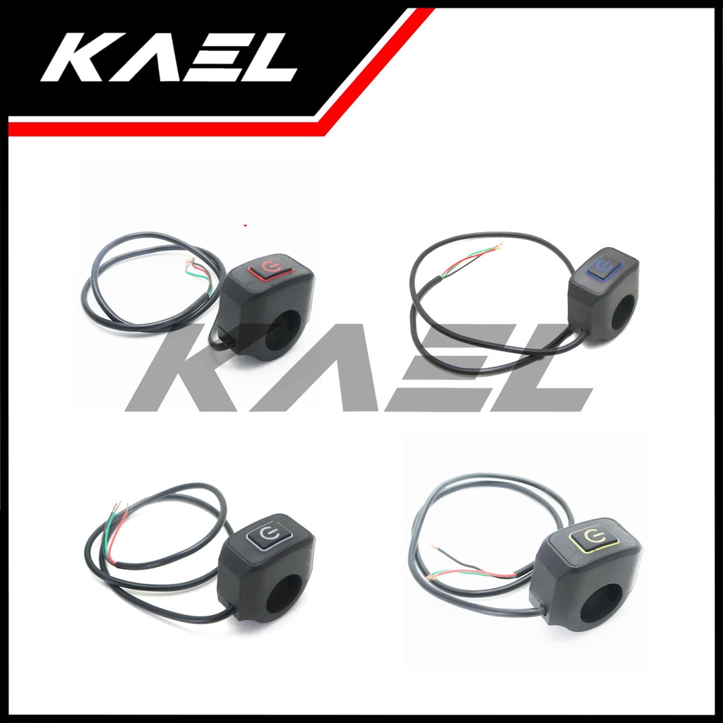 Tombol On Off LED Universal Saklar Swit Switch Stang Setang Untuk Semua Jenis Motor Lampu