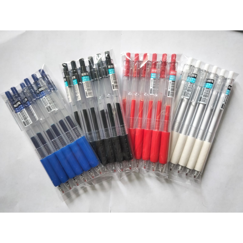 6pcs Pena Pen Pulpen Cetek Cetekan Gel GM-ST0198