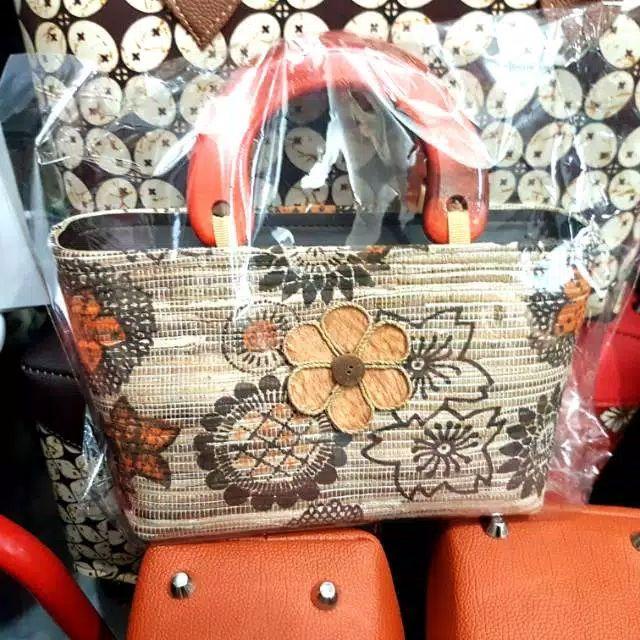 TAS ECENG HANDEL KAYU WARNA BUNGA RANDOM