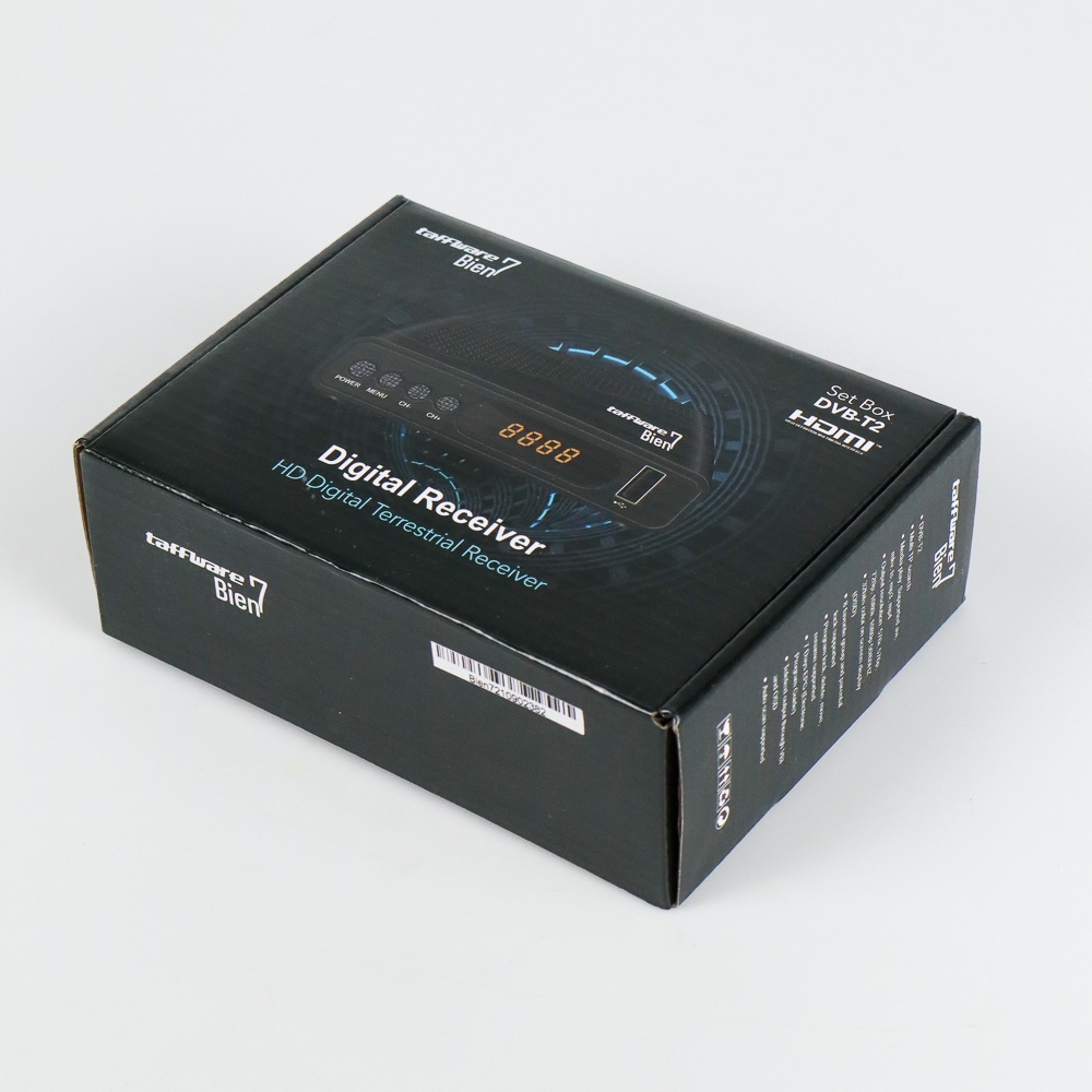STB Set Top Box TV Digital 1080P DVB-T2 Taffware Bien7 - GX6701 - Black