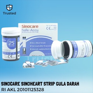 Image of Sinocare Safe-Accu Strip Uji Gula Darah (50 Strip) Sinoheart