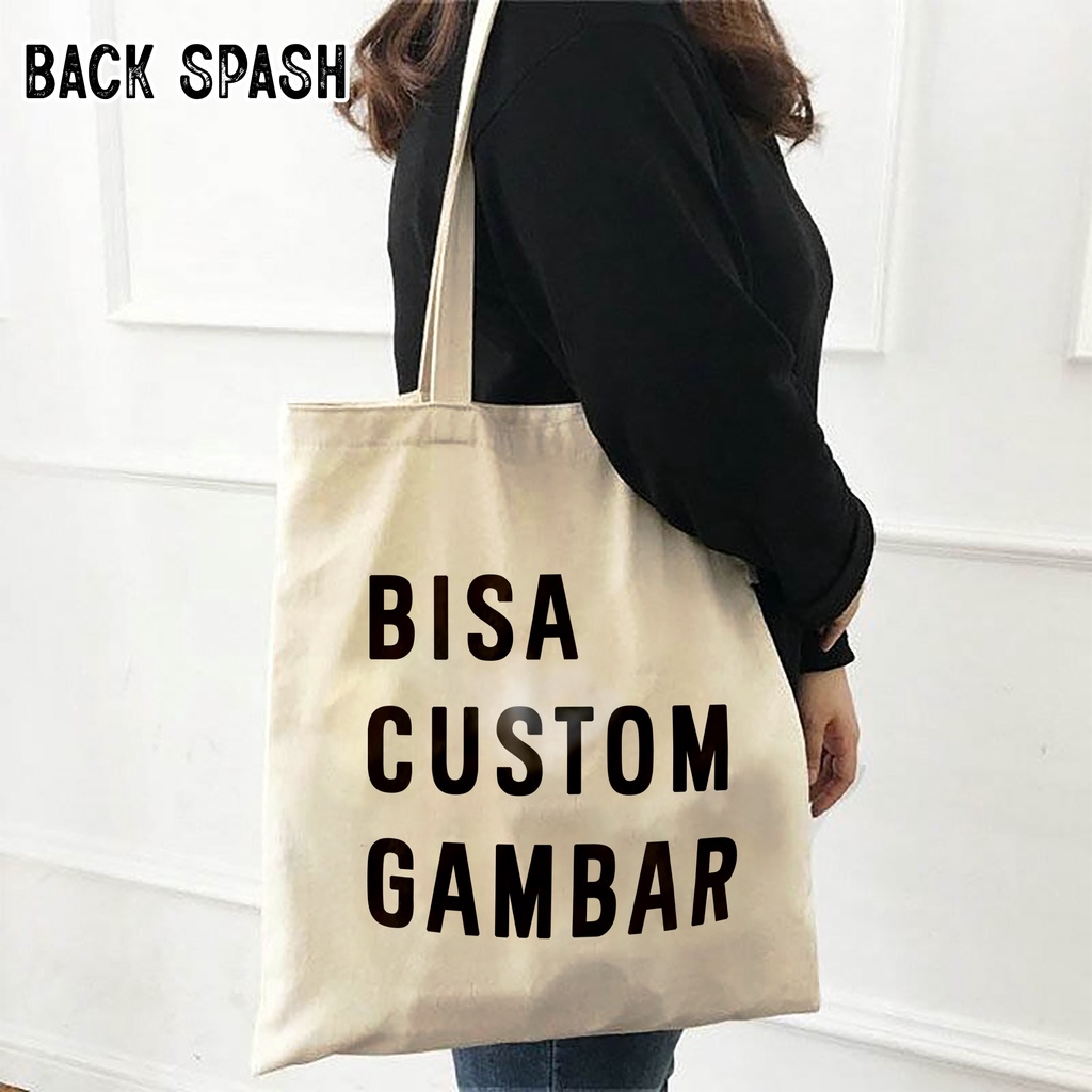 Totebag wanita dan pria motif Streetwear  - tas wanita - tas selempang wanita bisa request foto dan gambar sendiri 010