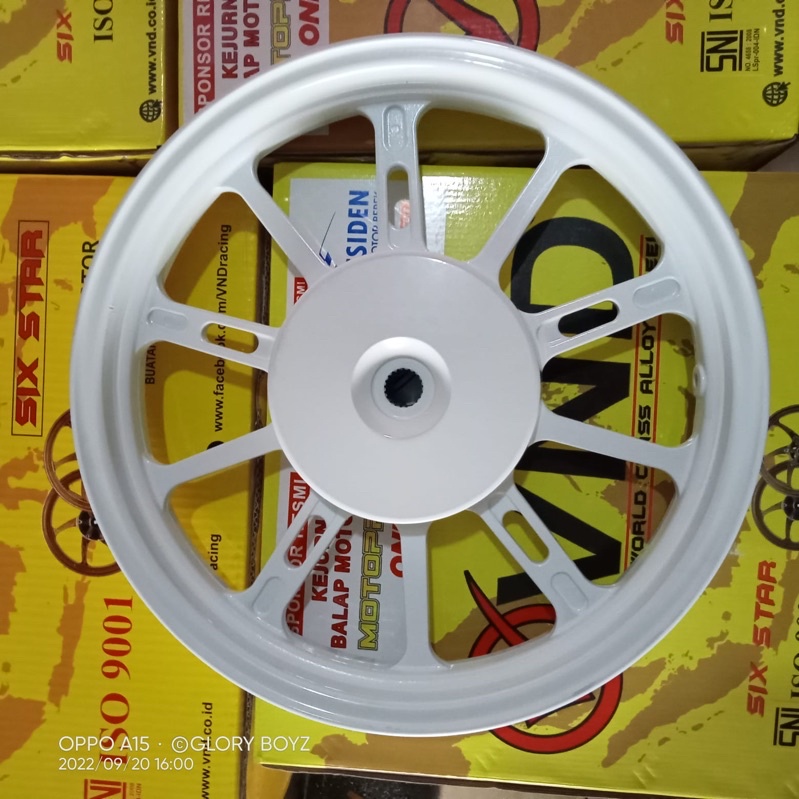 Jual Velg Vnd V Mode Original White San Gold Vario Beat Scoopy Dan Vario Vnd Racing