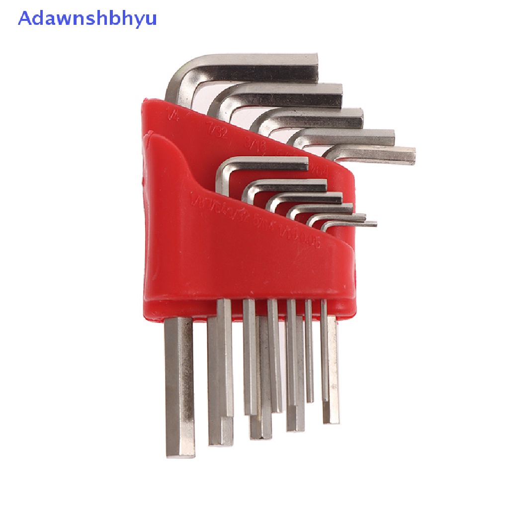 Adhyu 5/8/11Pcs Kunci Pas Allen Metric Wrench Inch Kunci L Tool Set ID