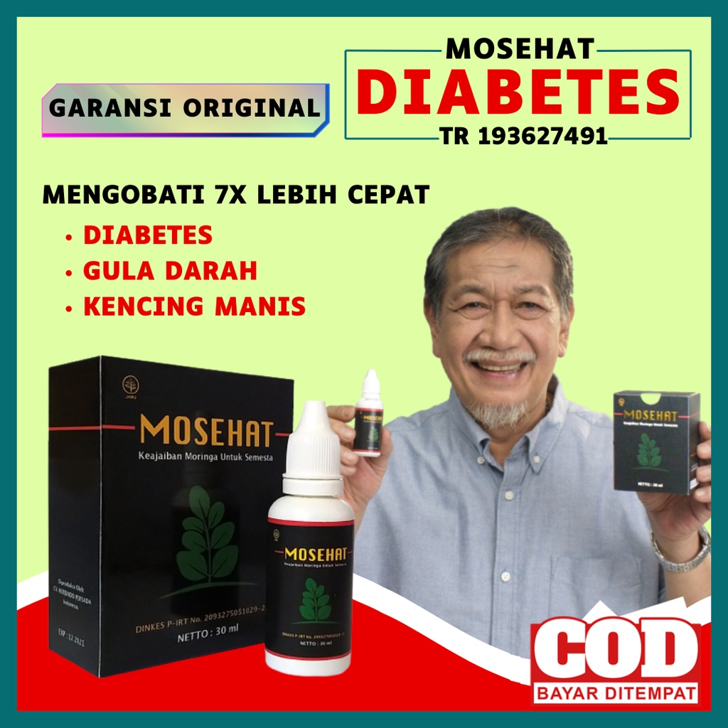 OBAT DIABETES Paling Ampuh Obat Gula Darah Tinggi Kencing Manis Mosehat Diabetes 30ml