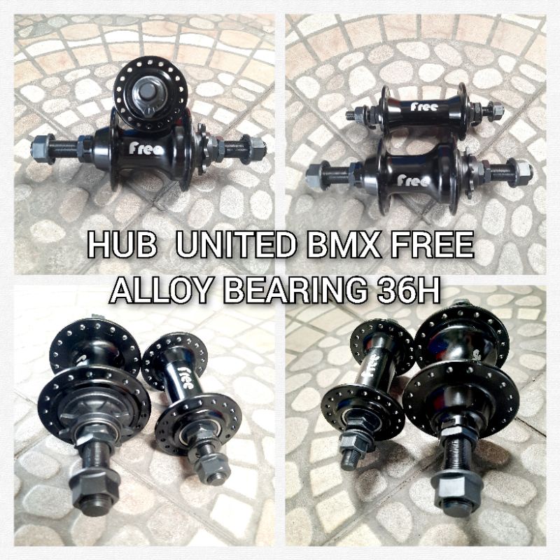 HUB BMX FREE - NAP SEPEDA BMX UNITED FREE ALLOY BEARING 36H 9T